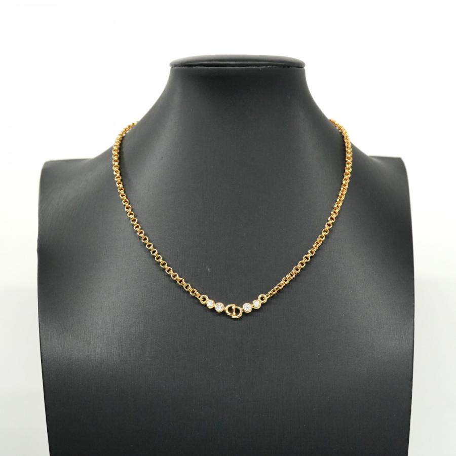 Christian Dior 【5jdb0871】クリスチャンディオール ネックレス CD  