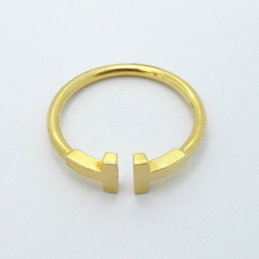 TIFFANY&Co. 【5jdb1001】ティファニー リング Tワイヤー K18YG  
