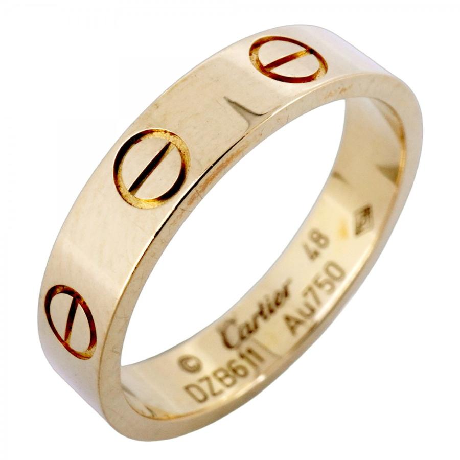 Cartier 【5jdb1011】カルティエ リング ミニラブ K18YG イエロー  