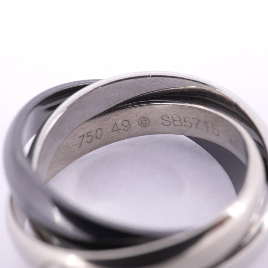 Cartier 【5jdb1012】カルティエ リング トリニティ K18WG ホワイト  