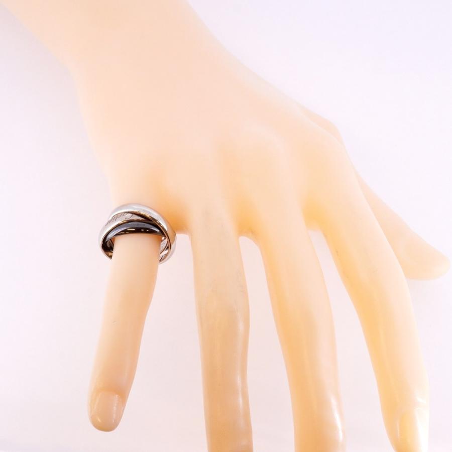 Cartier 【5jdb1012】カルティエ リング トリニティ K18WG ホワイト  