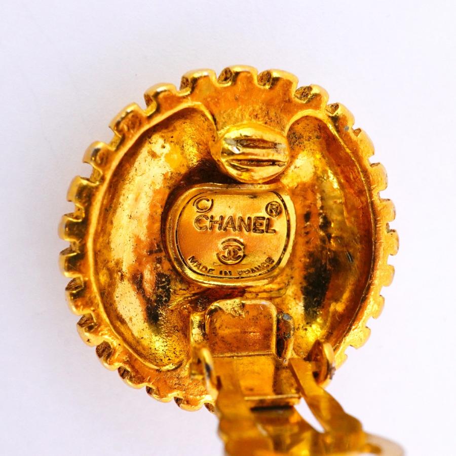 CHANEL 【5jdb1054】シャネル イヤリング ヴィンテージ ココマーク 丸  