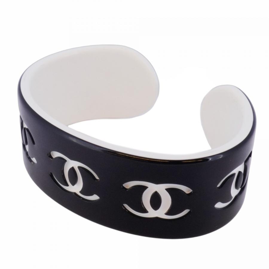 CHANEL 【5jdb1166】シャネル バングル ココマーク プラスチック  