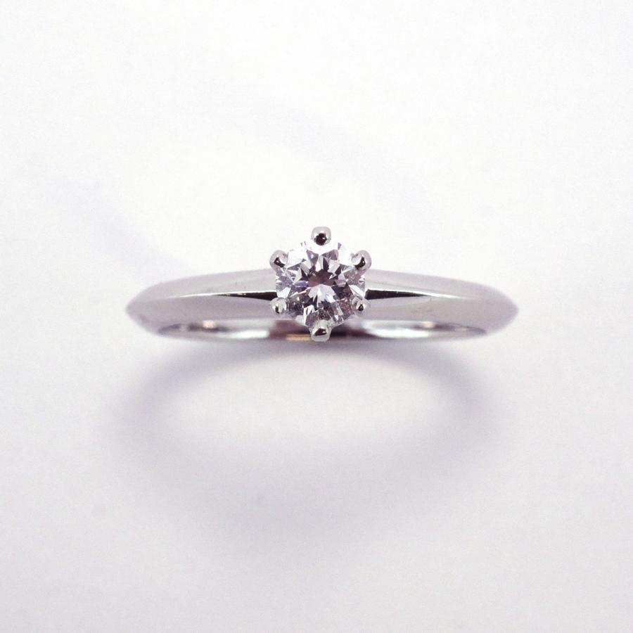 TIFFANY&Co. 【5jeb0010】ティファニー リング ソリティア 1PD Pt950  