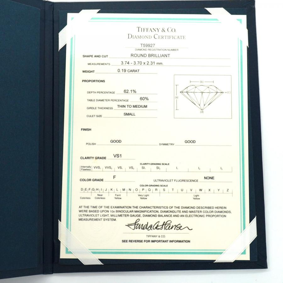 TIFFANY&Co. 【5jeb0010】ティファニー リング ソリティア 1PD Pt950  