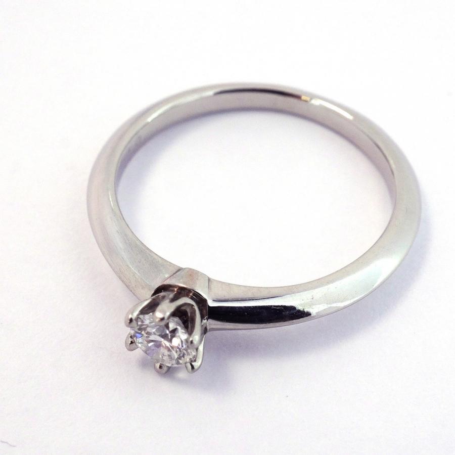 TIFFANY&Co. 【5jeb0010】ティファニー リング ソリティア 1PD Pt950  