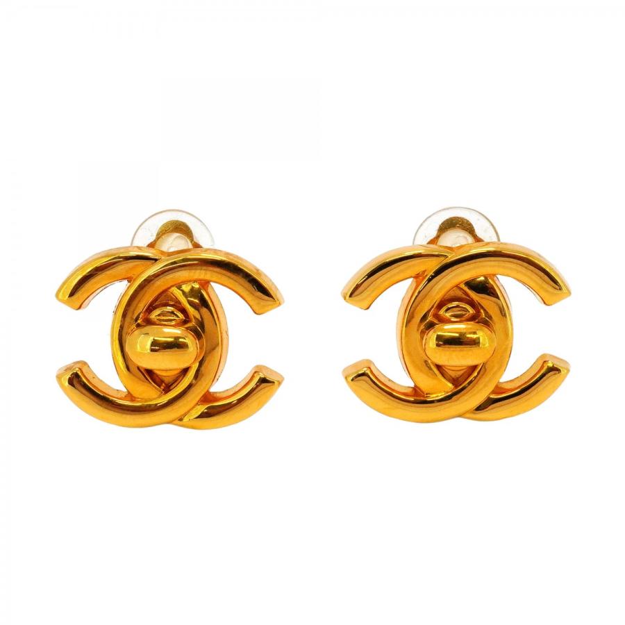 CHANEL 【5jeb0069】シャネル イヤリング ヴィンテージ ターンロック  