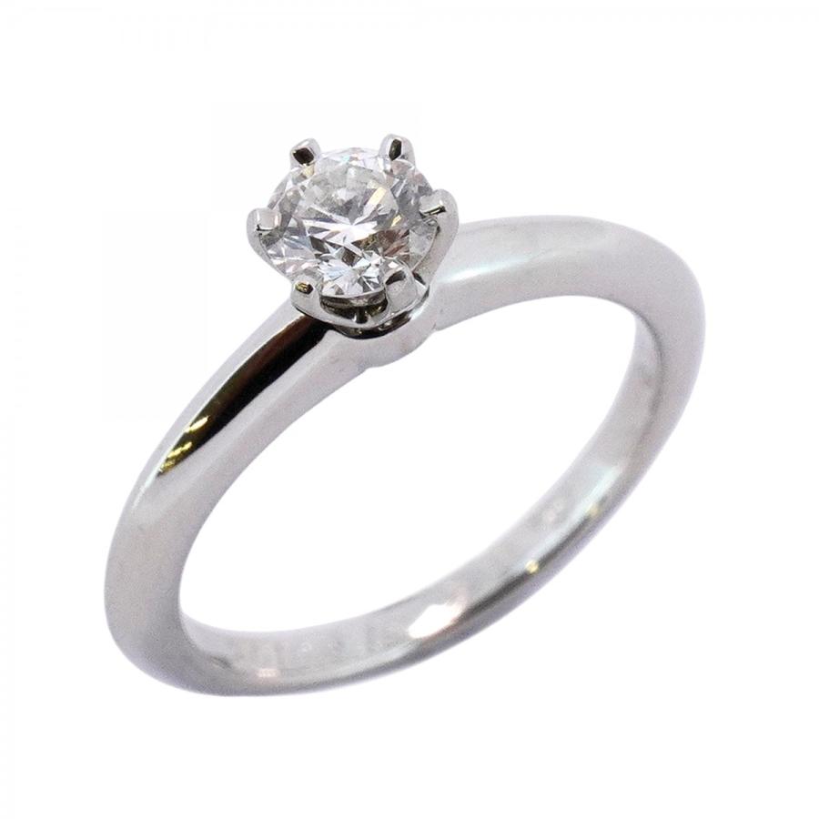 TIFFANY&Co. 【5jeb0089】ティファニー リング ソリティア 1PD Pt950  