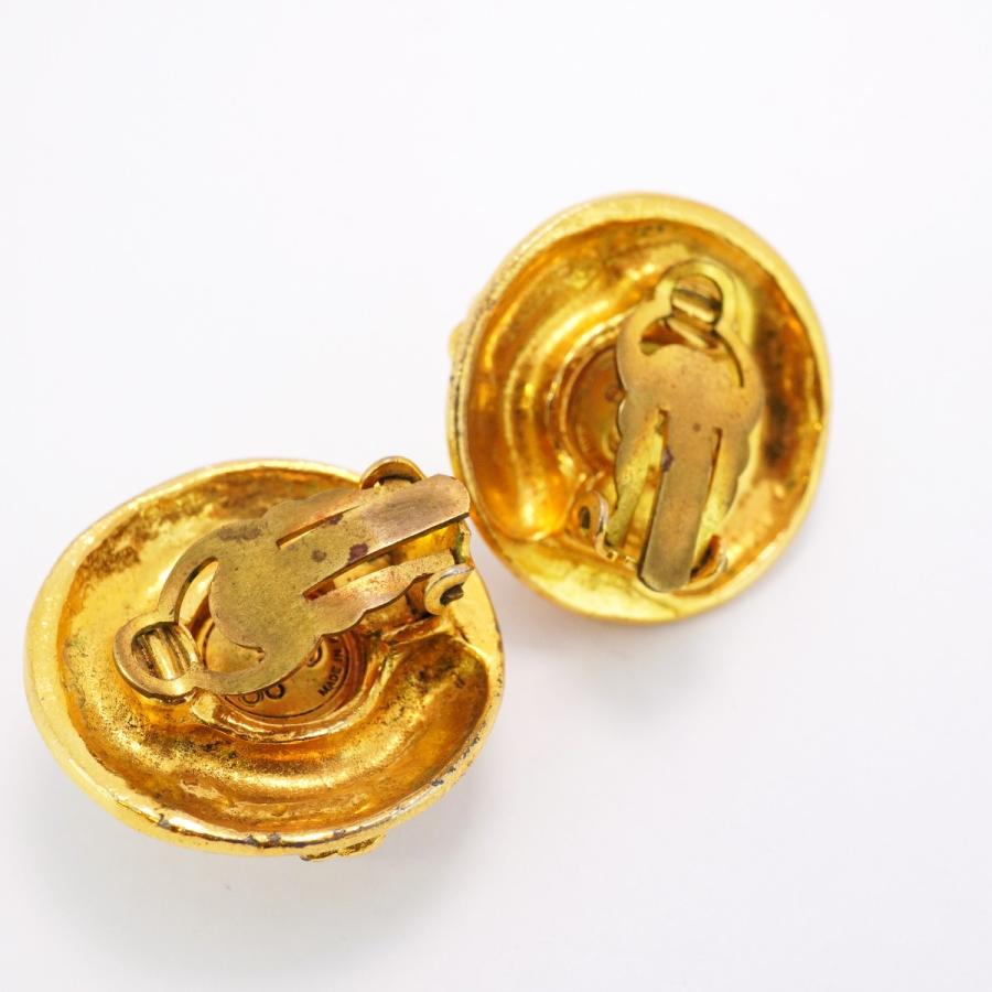 CHANEL 【5jeb0094】シャネル イヤリング ヴィンテージ ココマーク 丸  