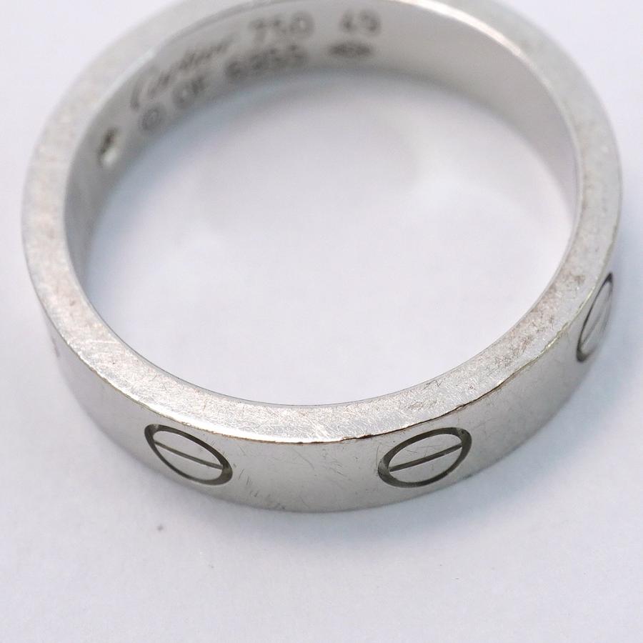 Cartier 【5jeb0155】カルティエ リング ミニラブ 1PD K18WG ホワイト  