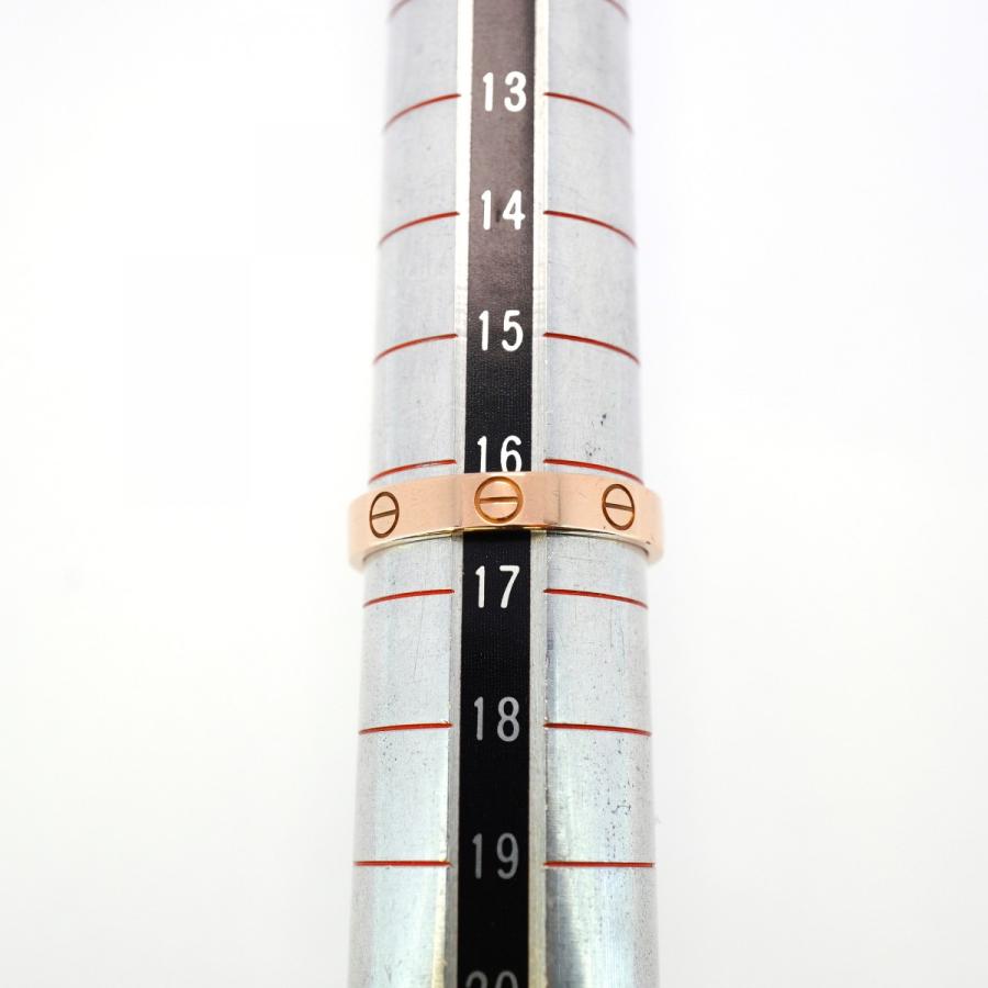 Cartier 【5jeb0156】カルティエ リング ミニラブ K18PG ピンク  