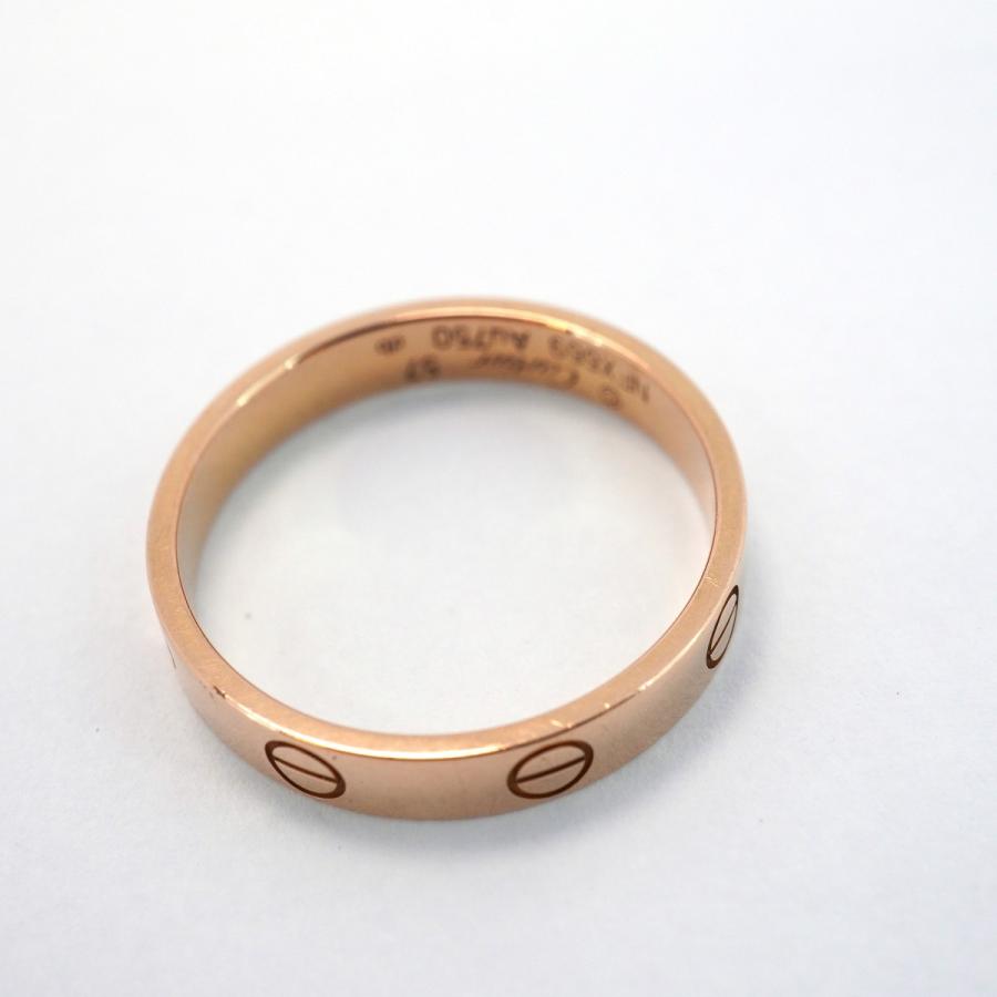 Cartier 【5jeb0156】カルティエ リング ミニラブ K18PG ピンク  