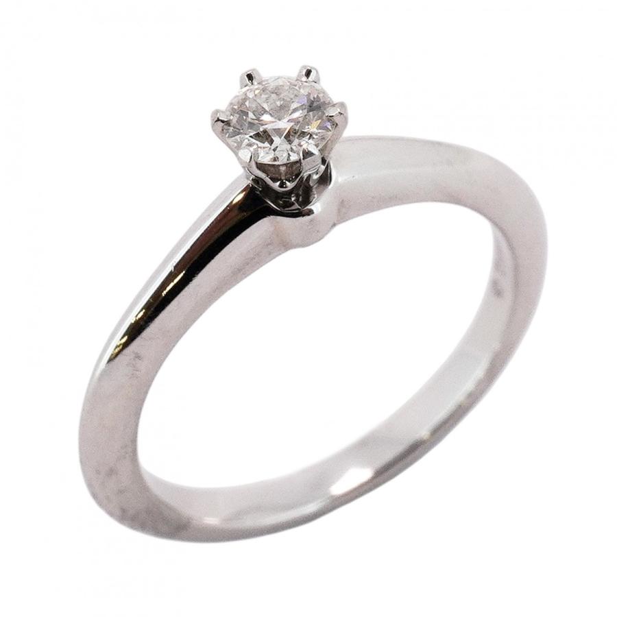 TIFFANY&Co. 【5jeb0158】ティファニー リング ソリティア 1PD Pt950  