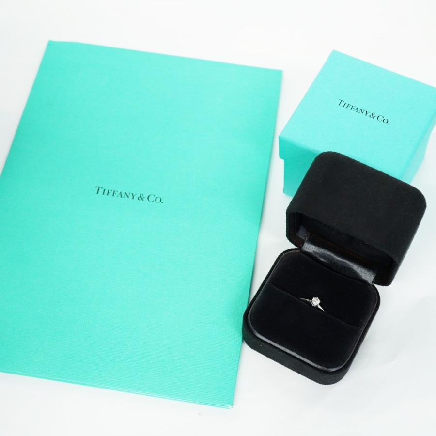 TIFFANY&Co. 【5jeb0158】ティファニー リング ソリティア 1PD Pt950  