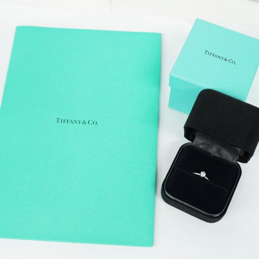 TIFFANY&Co. 【5jeb0159】ティファニー リング ソリティア 1PD Pt950  