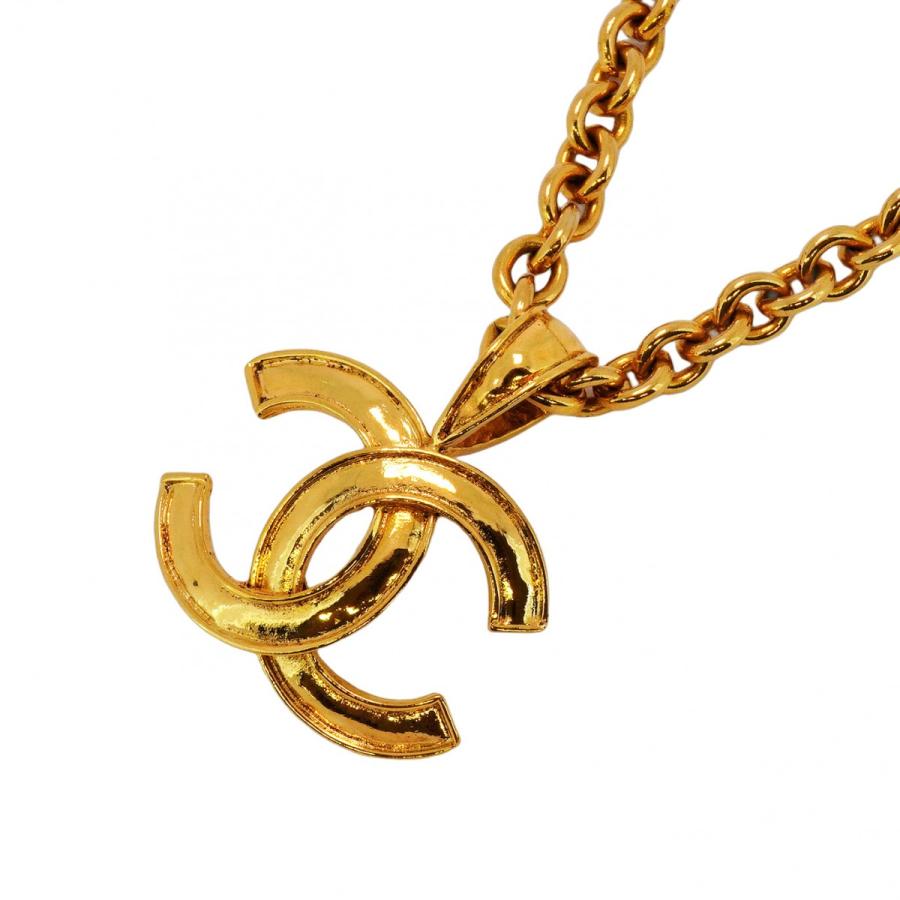 CHANEL 【5jeb0175】シャネル ネックレス ヴィンテージ ココマーク GP  