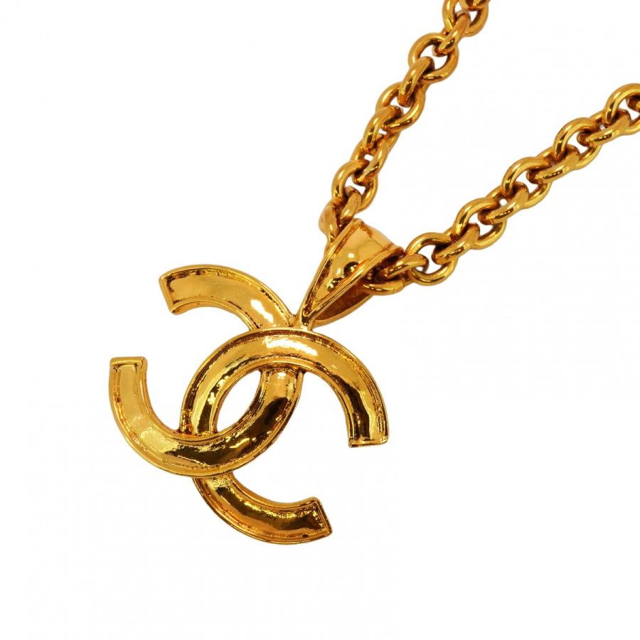 CHANEL 【5jeb0185】シャネル ネックレス ヴィンテージ ココマーク GP  