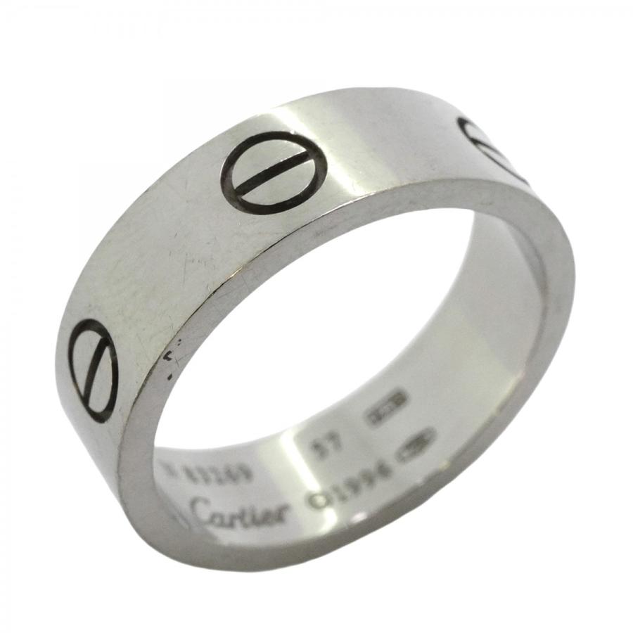 Cartier 【5jeb0190】カルティエ リング ラブ K18WG ホワイトゴールド  