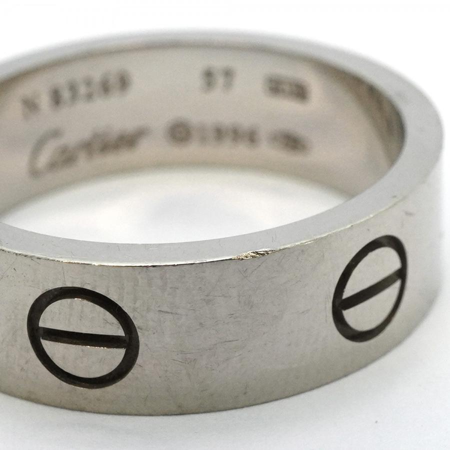 Cartier 【5jeb0190】カルティエ リング ラブ K18WG ホワイトゴールド  