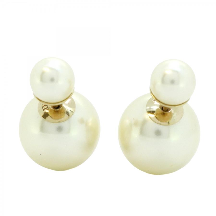 Christian Dior 【5jeb0192】クリスチャンディオール ピアス GPメッキ  