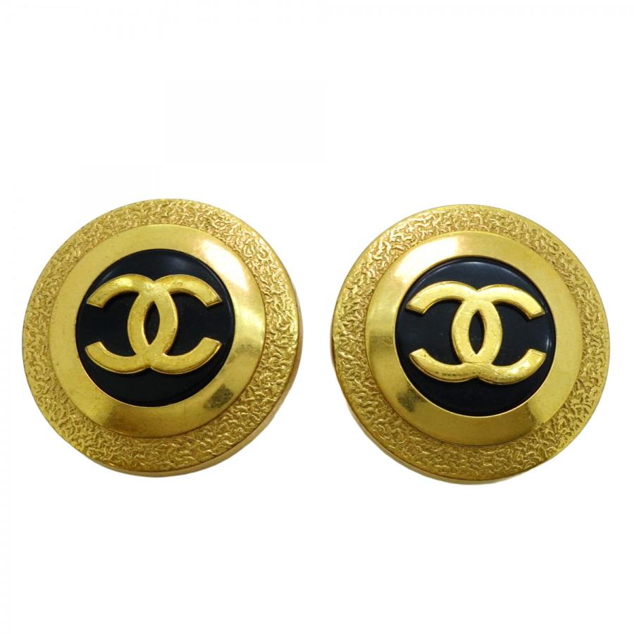 CHANEL 【5jeb0198】シャネル イヤリング ヴィンテージ ココマーク 丸  