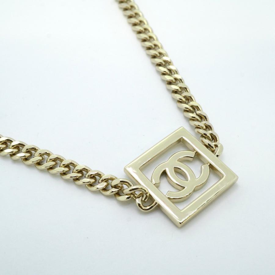 CHANEL 【5jeb0217】シャネル ネックレス ココマーク スクエア GP  
