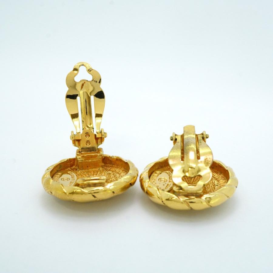 CHANEL 【5jeb0252】シャネル イヤリング ヴィンテージ ココマーク 丸  