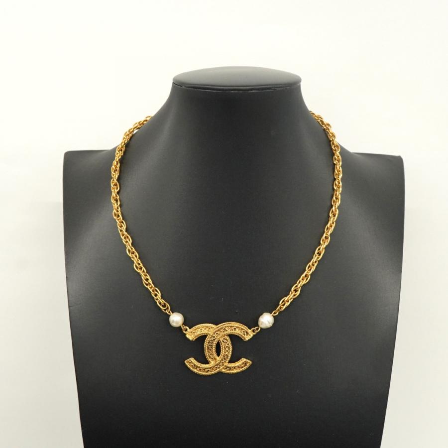CHANEL 【5jeb0258】シャネル ネックレス ヴィンテージ ココマーク GP  