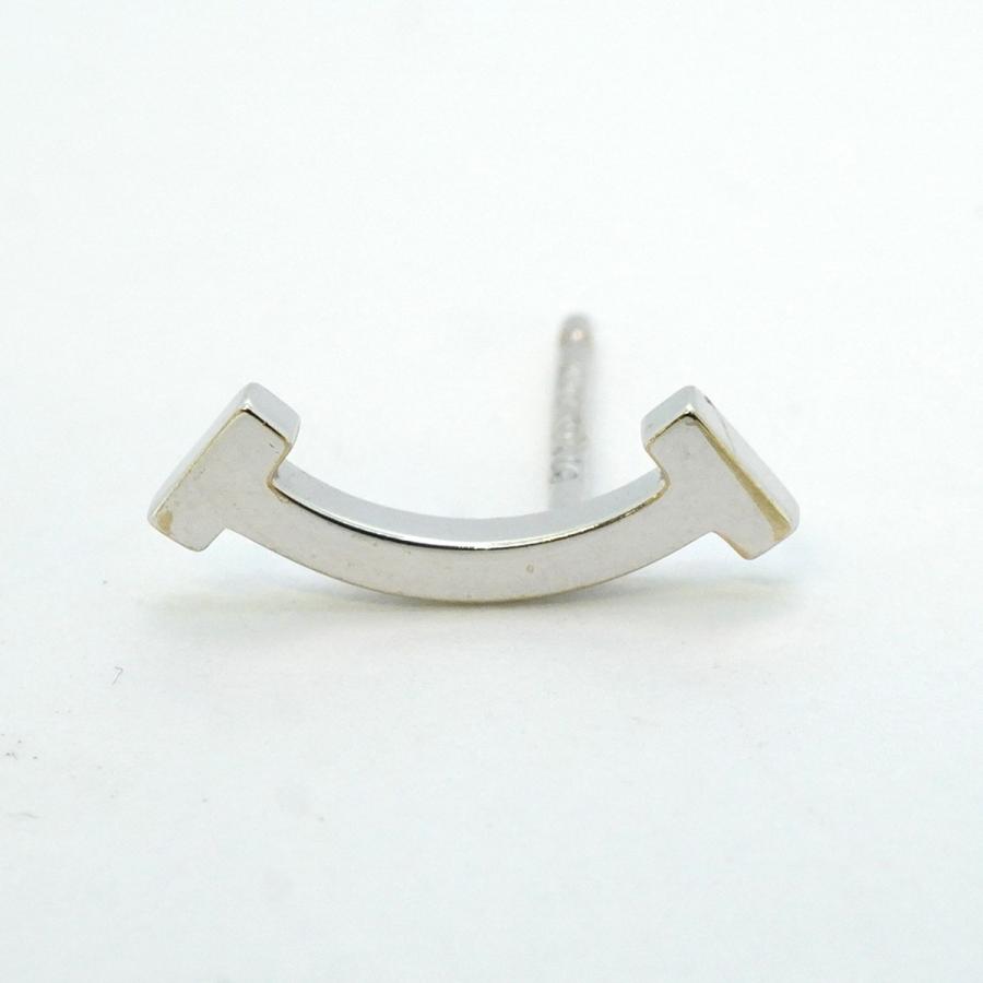 TIFFANY&Co. 【5jeb0267】ティファニー ピアス Tスマイル K18WG  