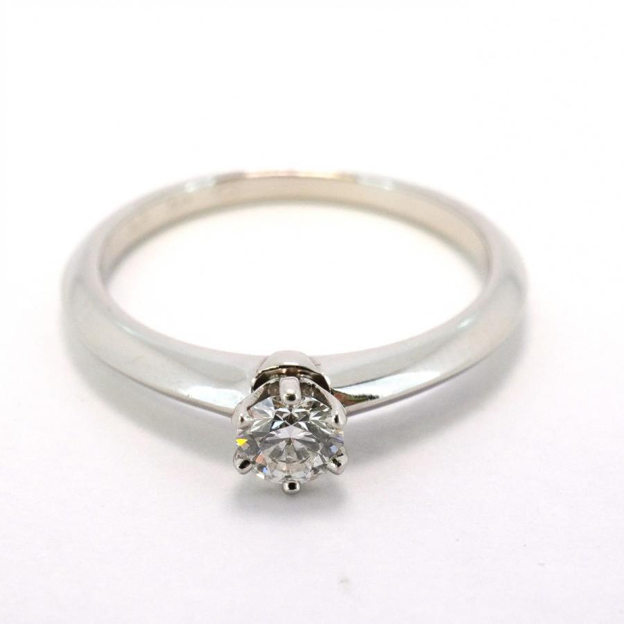 TIFFANY&Co. 【5jeb0299】ティファニー リング ソリティア 1PD Pt950  