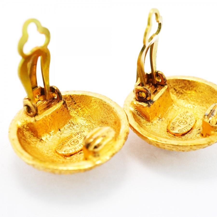 CHANEL 【5jeb0300】シャネル イヤリング ヴィンテージ ココマーク 丸  