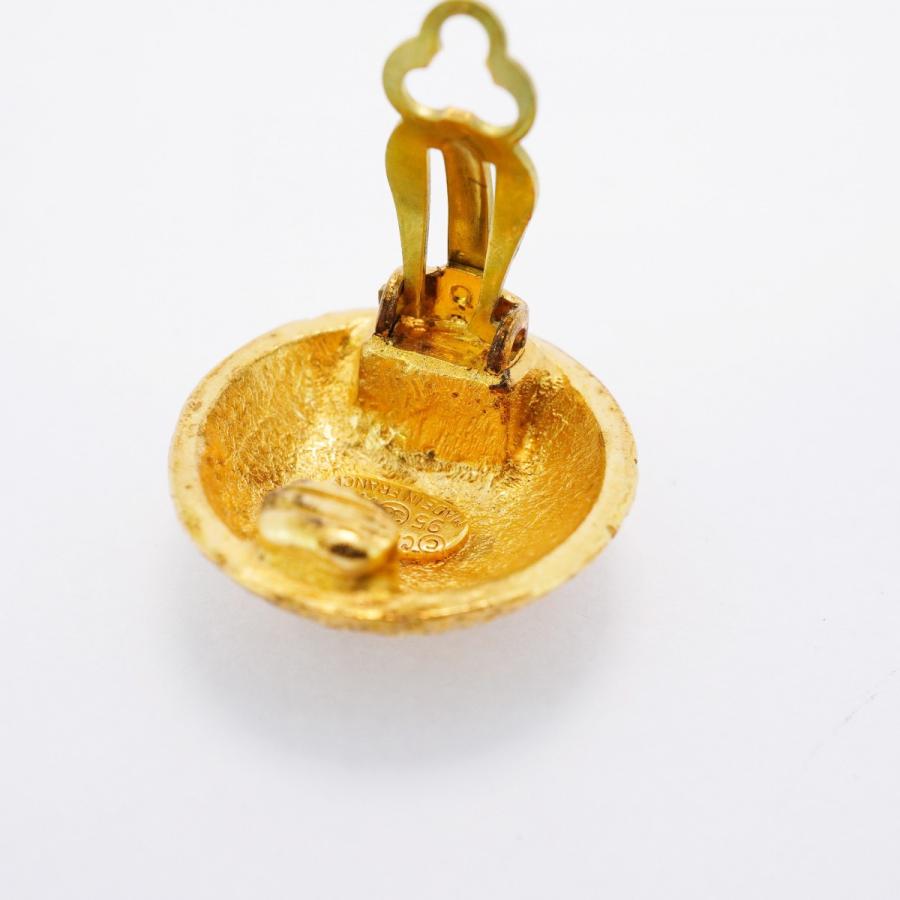 CHANEL 【5jeb0300】シャネル イヤリング ヴィンテージ ココマーク 丸  