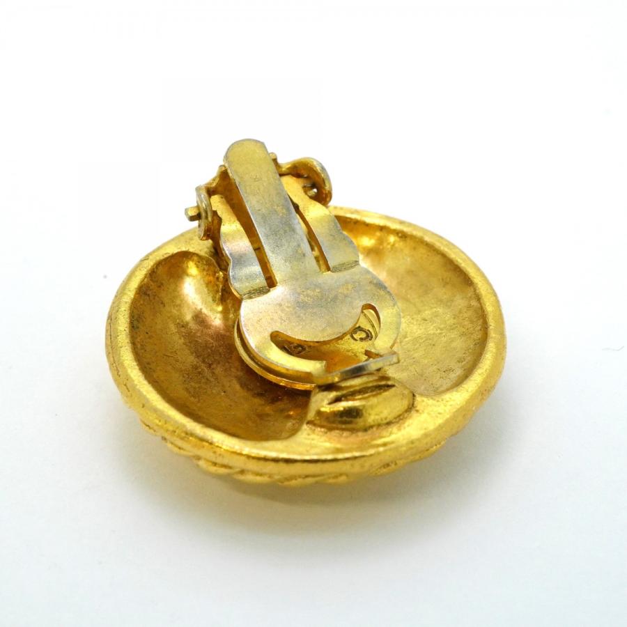 CHANEL 【5jeb0319】シャネル イヤリング ヴィンテージ ココマーク 丸  