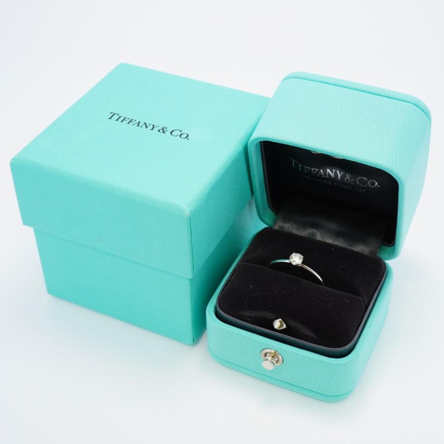 TIFFANY&Co. 【5jeb0353】ティファニー リング ソリティア 1PD Pt950  