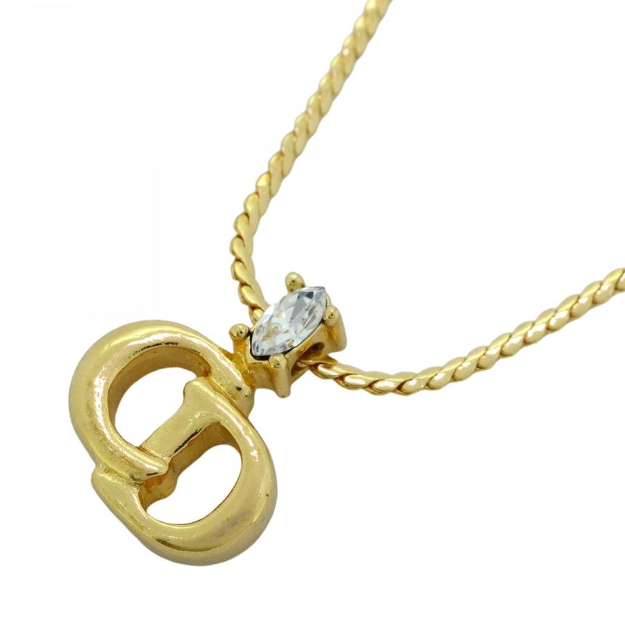 Christian Dior 【5jeb0362】クリスチャンディオール ネックレス CD  