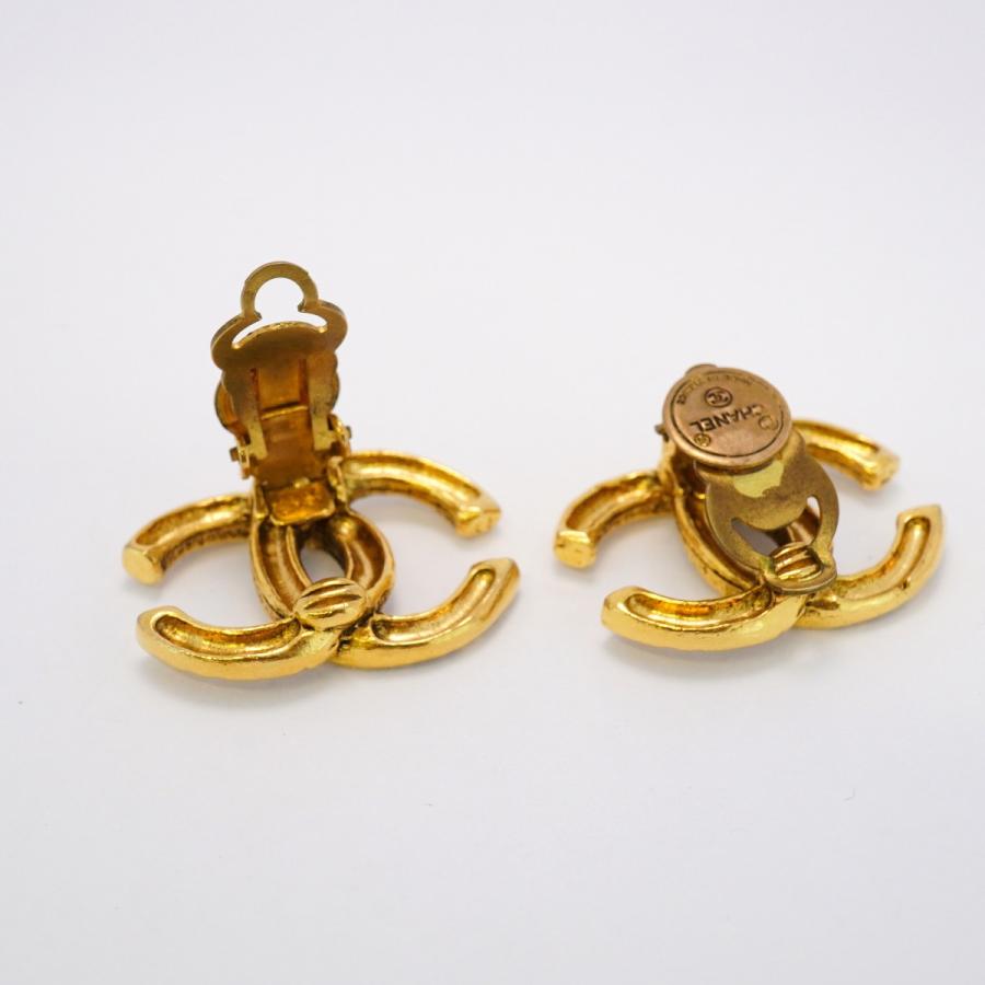 CHANEL 【5jeb0371】シャネル イヤリング ヴィンテージ ココマーク GP  
