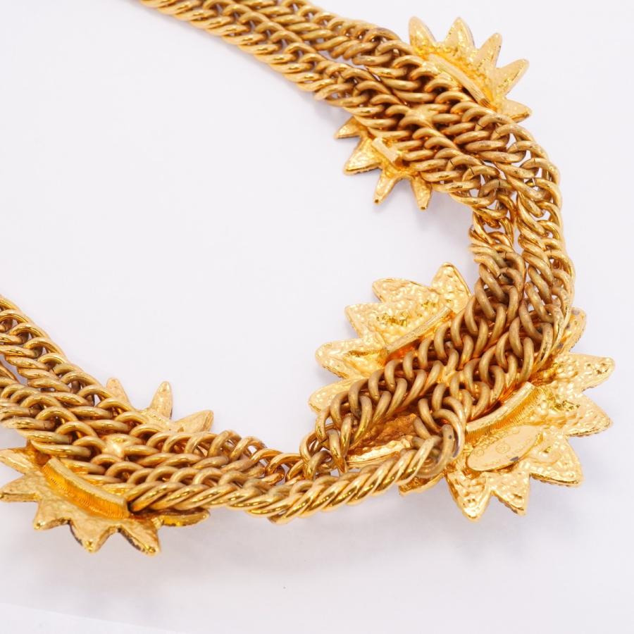 CHANEL 【5jeb0404】シャネル ネックレス ヴィンテージ ライオン GP  