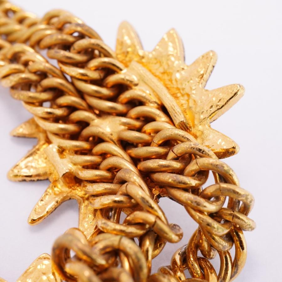 CHANEL 【5jeb0404】シャネル ネックレス ヴィンテージ ライオン GP  