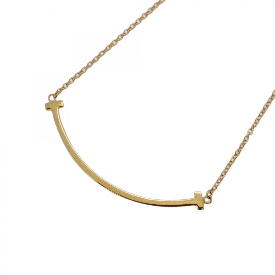 TIFFANY&Co. 【5jeb0412】ティファニー ネックレス Tスマイル スモール  