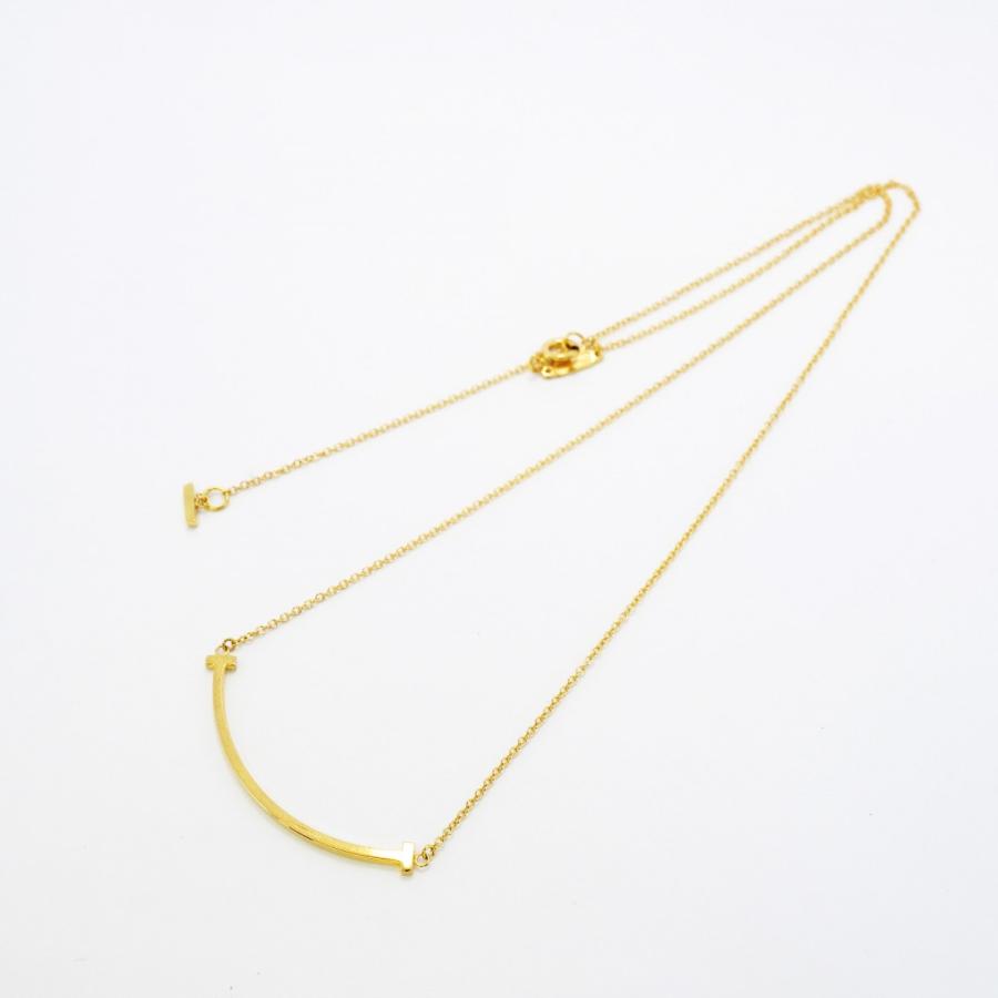 TIFFANY&Co. 【5jeb0412】ティファニー ネックレス Tスマイル スモール  