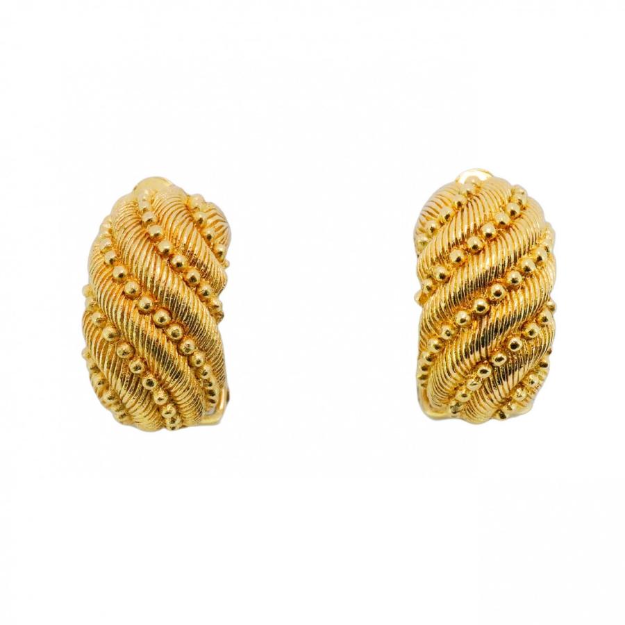 Christian Dior 【5jeb0418】クリスチャンディオール イヤリング GP  