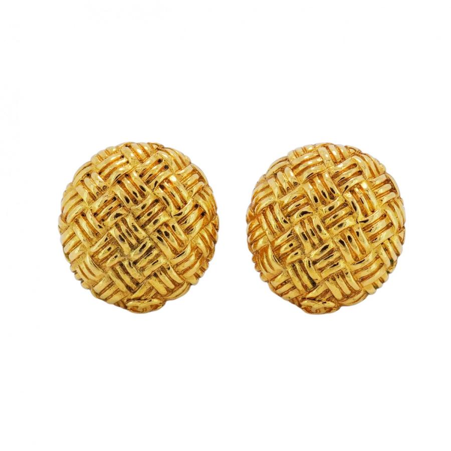 CHANEL 【5jeb0432】シャネル イヤリング ヴィンテージ ココマーク 丸  