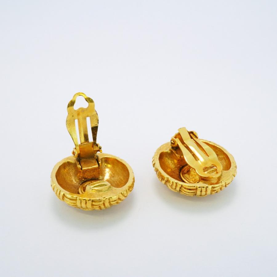 CHANEL 【5jeb0432】シャネル イヤリング ヴィンテージ ココマーク 丸  
