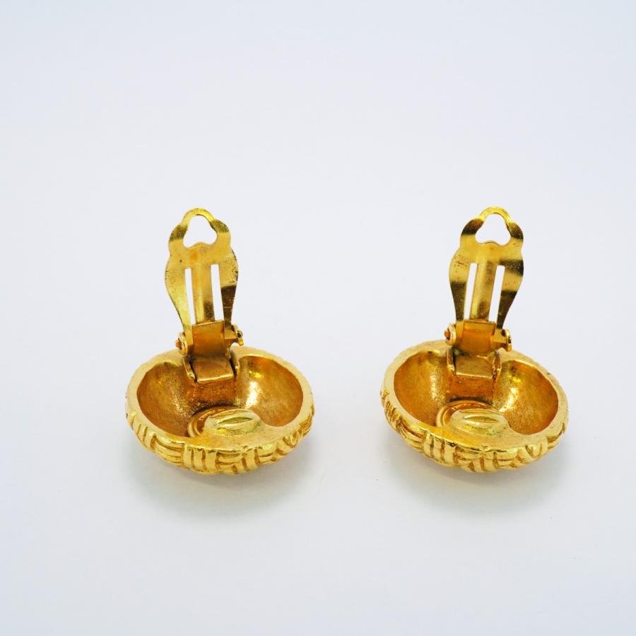 CHANEL 【5jeb0432】シャネル イヤリング ヴィンテージ ココマーク 丸  