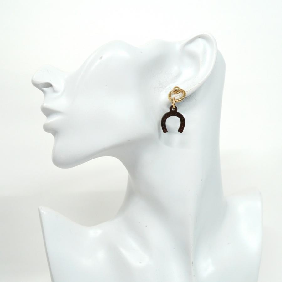 HERMES 【5jeb0442】エルメス ピアス アミュレット/エスケトル GP  