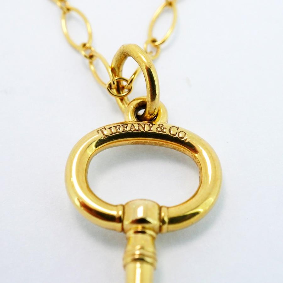 TIFFANY&Co. 【5jeb0450】ティファニー ネックレス オーバルキー K18YG  