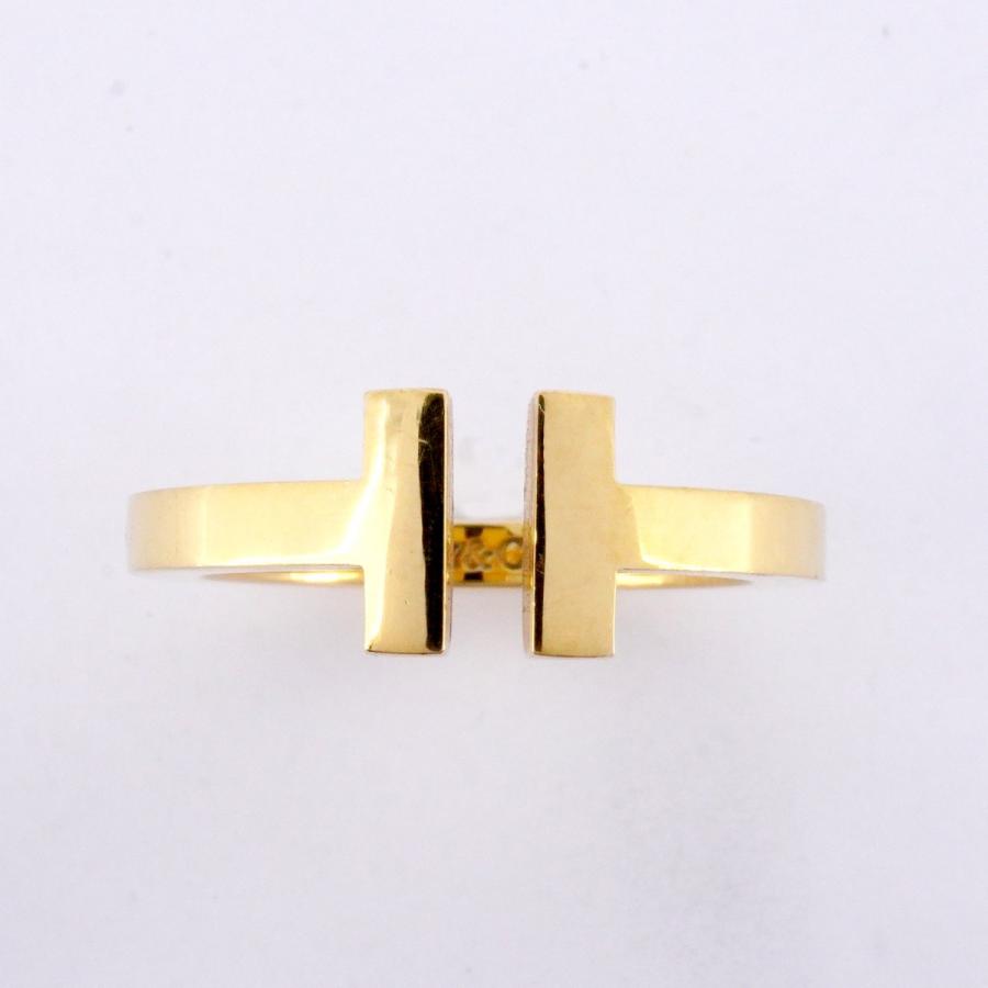 TIFFANY&Co. 【5jeb0534】ティファニー リング Tスクエア K18YG  
