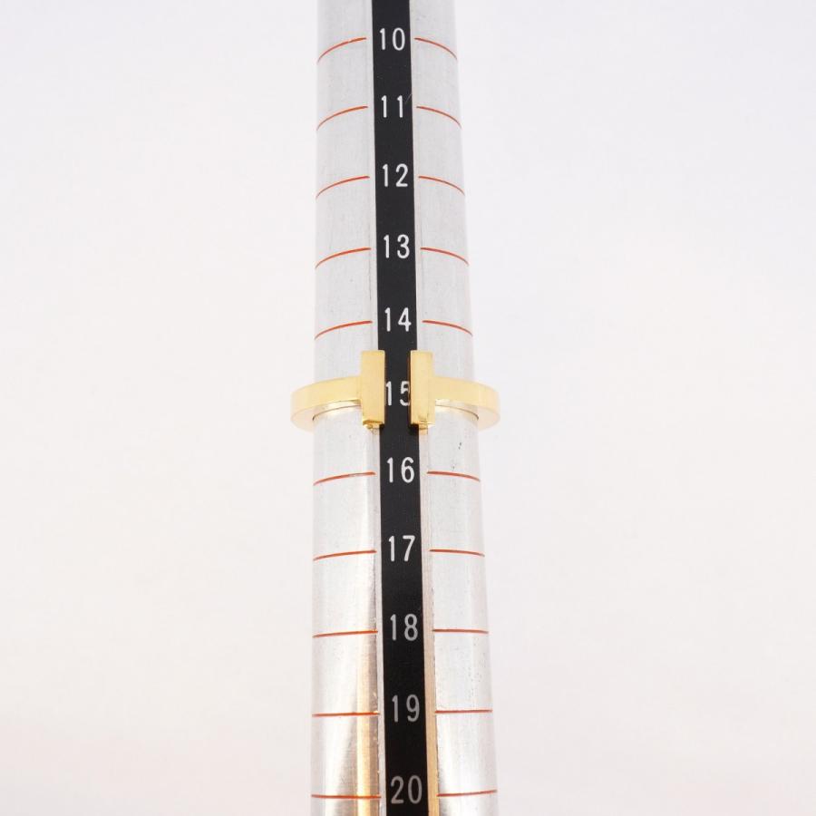 TIFFANY&Co. 【5jeb0534】ティファニー リング Tスクエア K18YG  