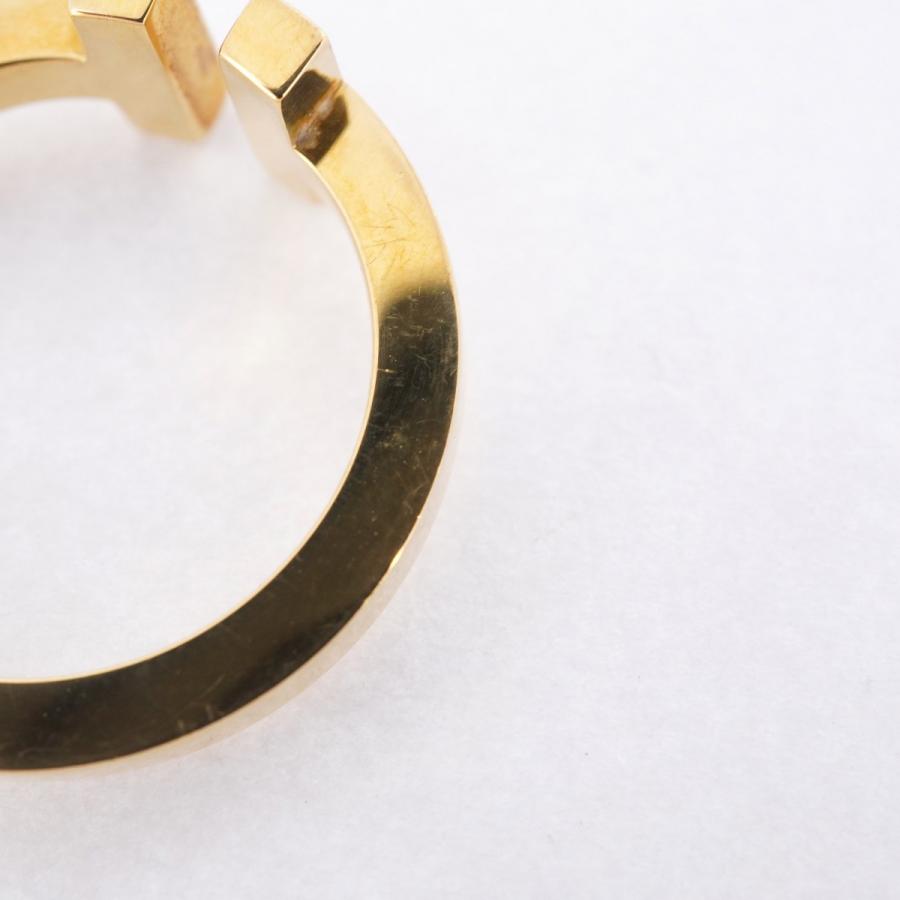 TIFFANY&Co. 【5jeb0534】ティファニー リング Tスクエア K18YG  