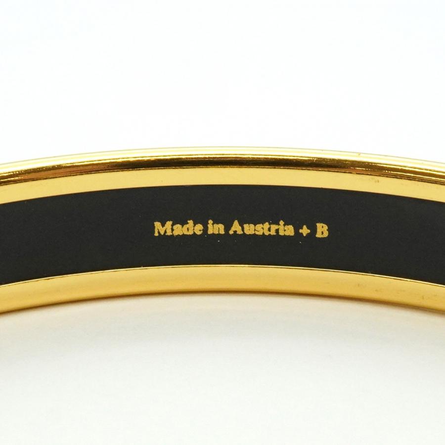 HERMES 【5jeb0573】エルメス バングル エマイユPM GPメッキ 七宝焼き  